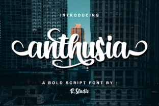 Anthusia: The Bold Script Font for Scroll-Stopping Visuals