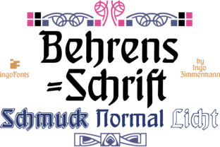 Behrens-Schrift: Elevating Editorial Design with Ornate Blackletter