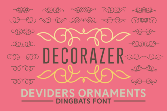 Decorazer: The Romantic Dingbats Font for Handmade Brands