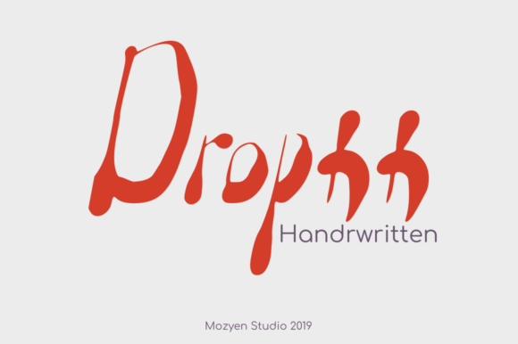 Drophh: A Mysterious Handwritten Font for Editorial Design