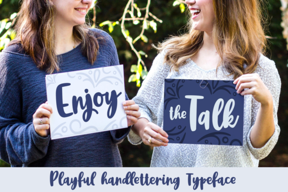 Enjoy the Talk: The Handwritten Font for Bold Campaign Visuals