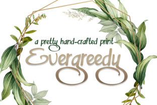 Evergreedy: A Bold Handwritten Font for Authentic Editorial Design