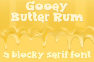 Gooey Butter Rum: The Serif Font That Transforms Small Business Branding