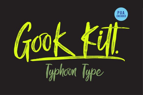 Gook Kitt: The Bold Handwritten Font for Authentic Brand Identity