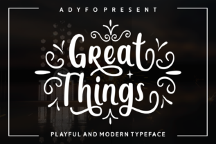 Great Things: A Classic Handwritten Font for Creative Projects