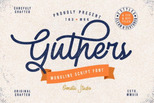 Guthers: A Charming Handwritten Font for Authentic Editorial Design
