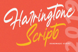 Harringtone Script: A Bold Handwritten Typeface for Editorial Design