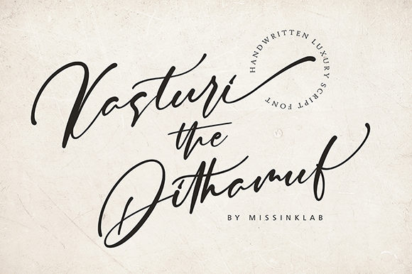 Kasturi Dithamuf: A Striking Handwritten Font for Editorial Design