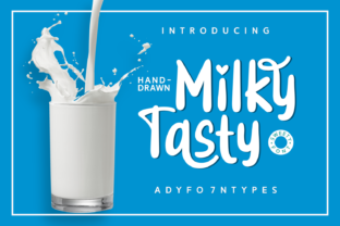Milky Tasty: A Whimsical Script Handwritten Font for Digital Branding