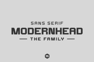 Modernhead Sans Typeface for Handmade Branding