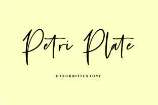 Petri Plate: The Elegant Handwritten Font for Boutique Branding