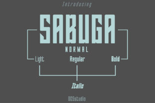 Sabuga Typeface: A Bold Sans Serif for Modern Brand Identity
