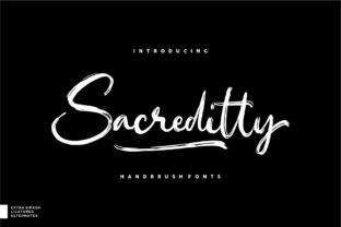 Sacreditty: A Sophisticated Script Handwritten Typeface for Editorial Design