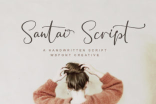 Santai Script: A Modern Handwritten Font for Elegant Branding