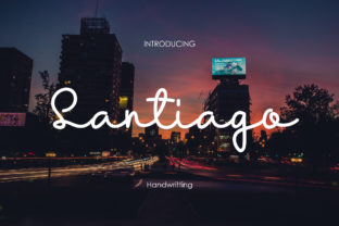 Santiago: A Script Handwritten Font for Campaign Design