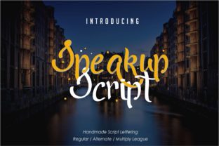 Speakup Script Typeface for Editorial Design Projects