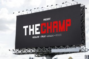 The Champ: A Dynamic Sans Serif Font for Handmade Branding