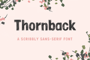 Thornback Hand-Drawn Typeface Review for Makers