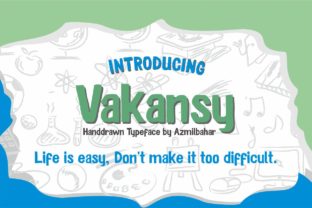 Vakansy Handwritten Font Review for Crafters