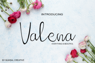 Valena: A Romantic Script Handwritten Font for Elegant Branding