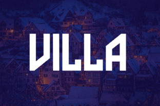 Villa Typeface for Modern Brand Identity and Packaging